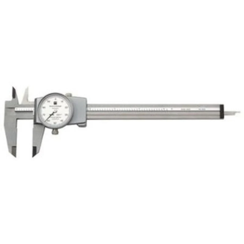 Brown & Sharpe 0-6 White Face Dial Caliper - 599-579-4